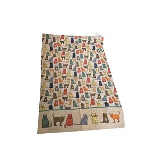 Ulster Weavers Cat Print Cotton Tea Towel Multi Color Kitchen Dishcloth